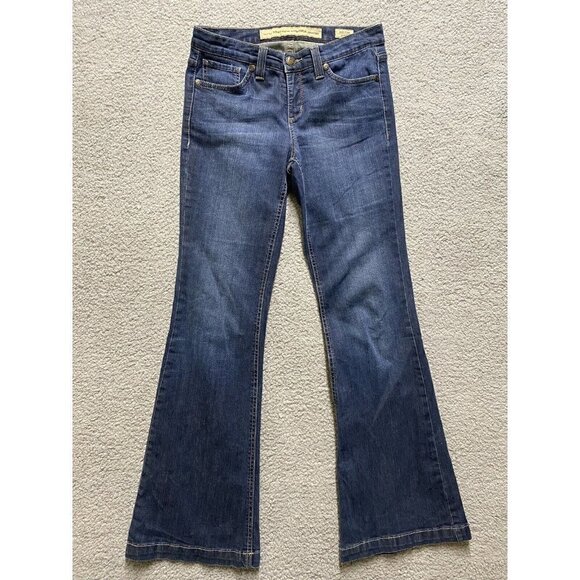 Nine West jeans Womens 4 Blue Mid Rise Wide Leg  Vintage America - Picture 1 of 11